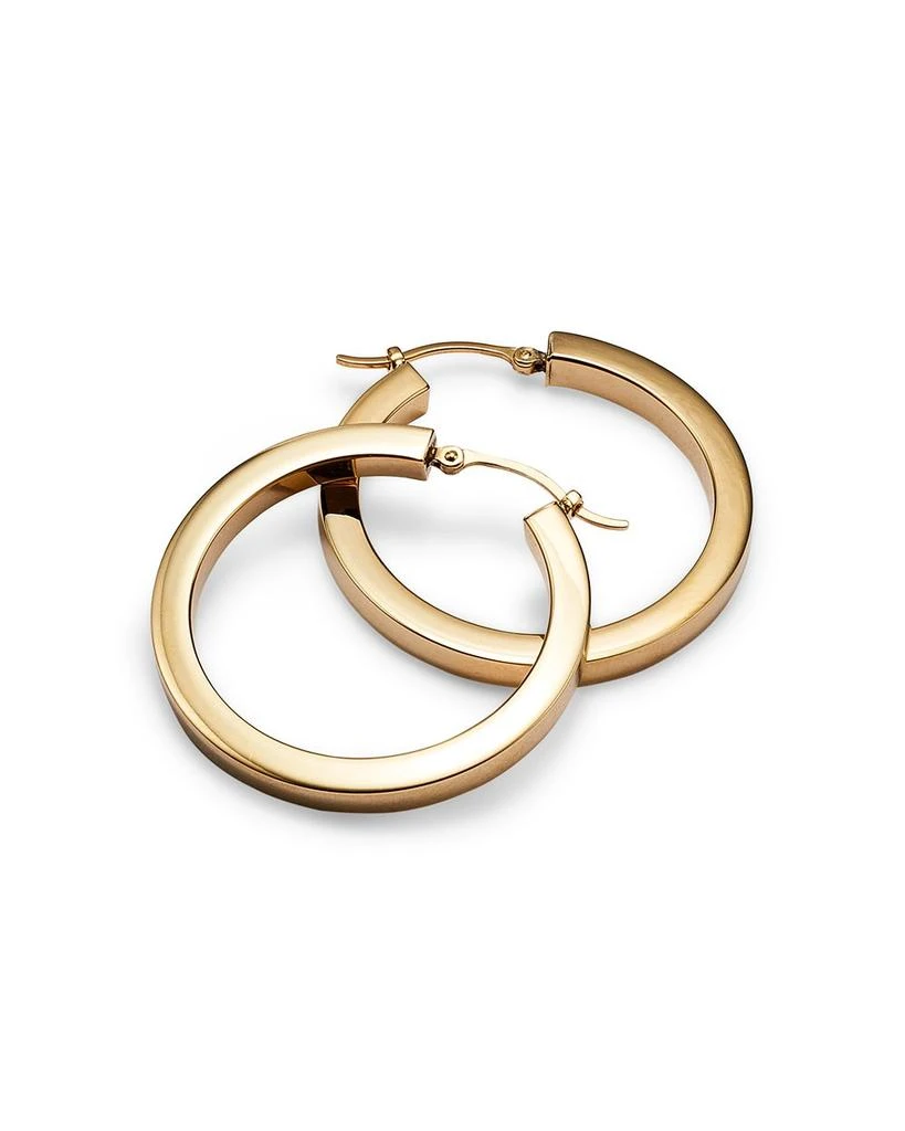 Bloomingdale's 14K Yellow Gold Square Polished Tube Hoop 3