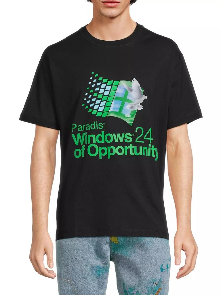 3.Paradis Windows Cotton T-Shirt 3