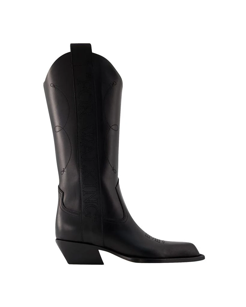 Off-White For Walking Boots - Off White - Leather - Black 1