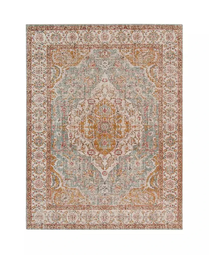 Amer Rugs Eternal ETE-3 Aqua/Ivory 7'6" x 9'6" Area Rug 1