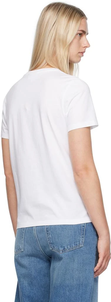 Maison Kitsune White Fox Head T-Shirt 3
