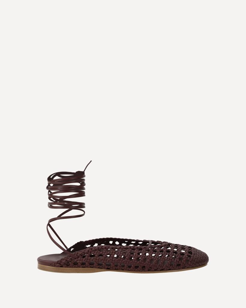 FORTE_FORTE Leather net-effect Mules