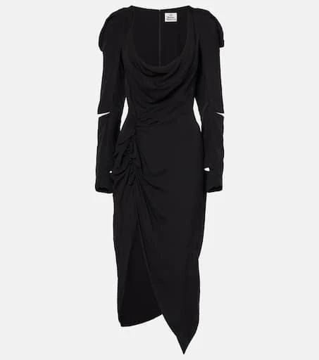 Vivienne Westwood Panther draped midi dress 1