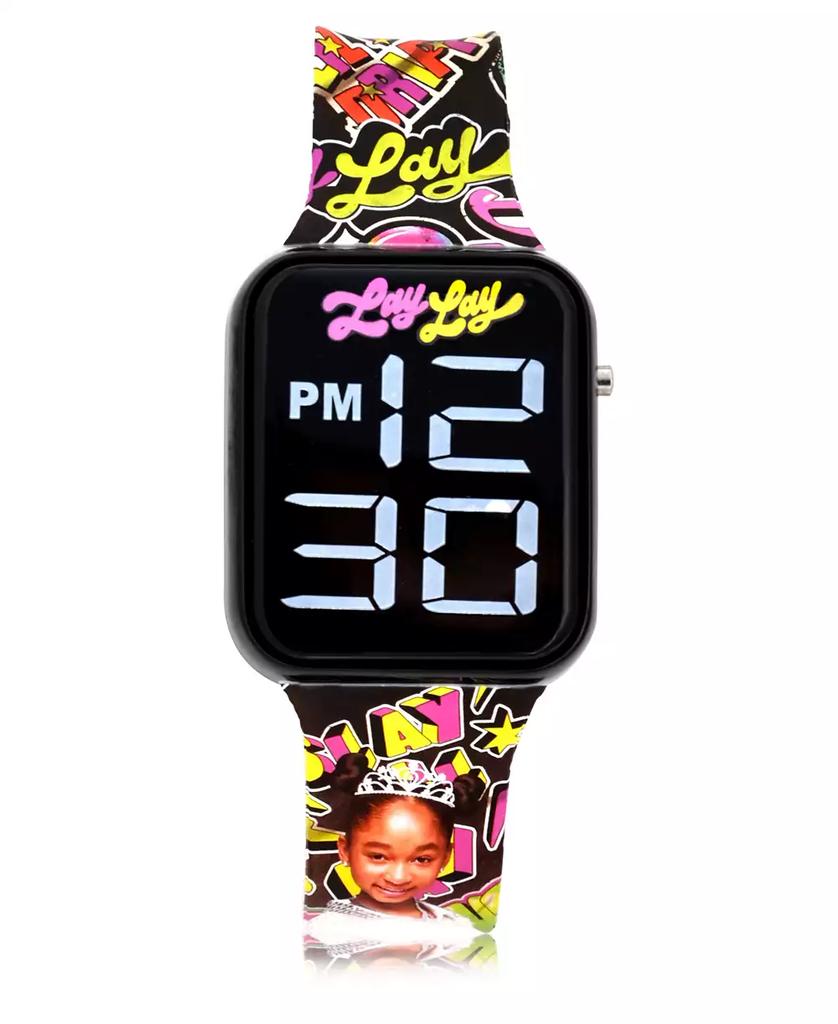 Accutime Unisex Black Silicone Strap LED Touchscreen Watch