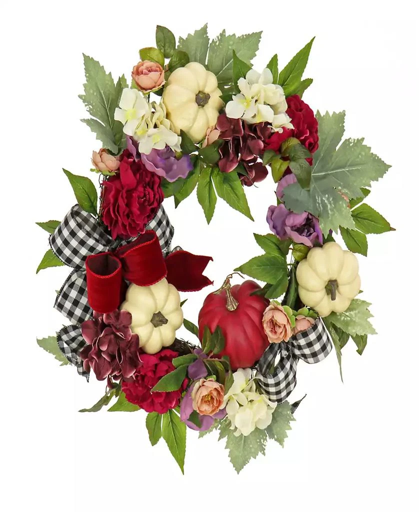 National Tree Company 22" Harvest Wreath Decoration 1