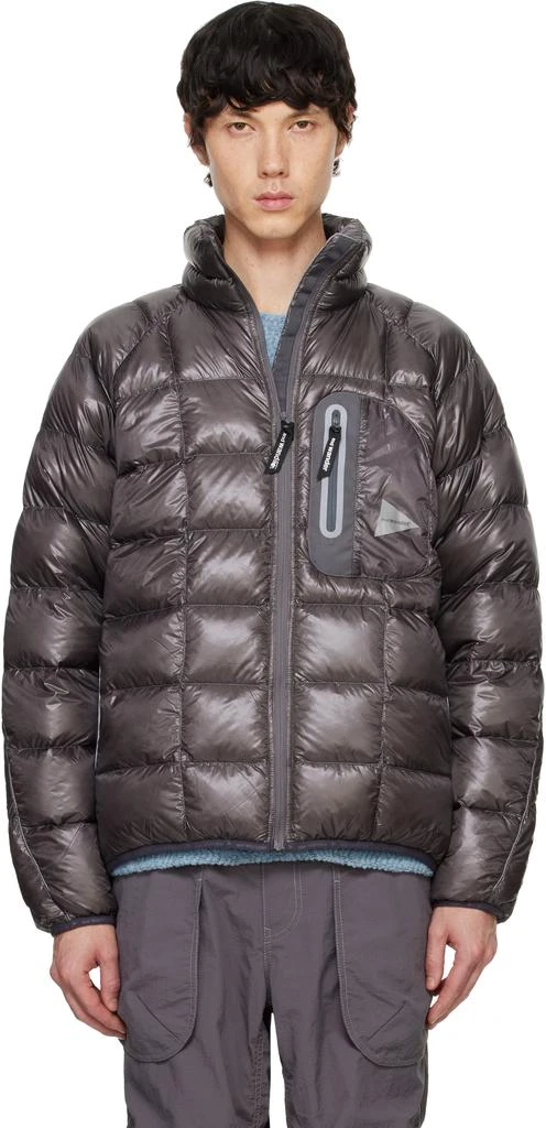 And Wander Gray Diamond Stitch Down Jacket 1