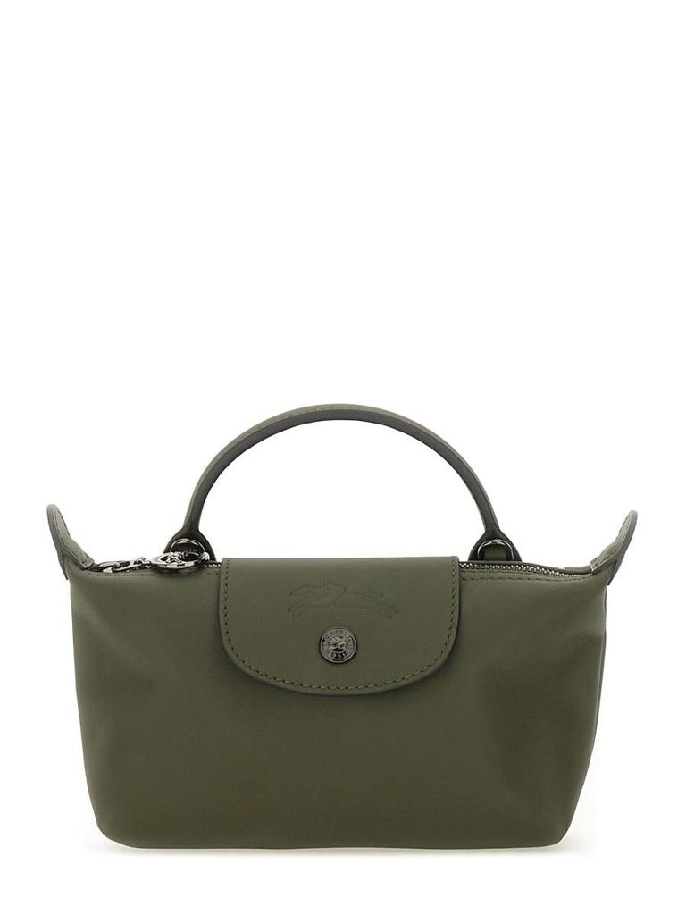 トートバッグ Longchamp FW25 POCHETTE CON MANICO LE PLIAGE (34175 919P66) Le Pliage Original Pouch with handle Black - Recycled canvas
