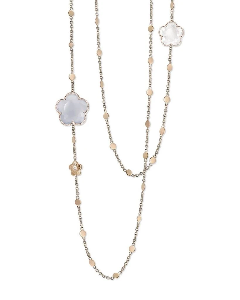 Pasquale Bruni 18K Rose Gold Bon Ton Multi Gemstone 
Diamond Sautoir Necklace, 40.55" 1