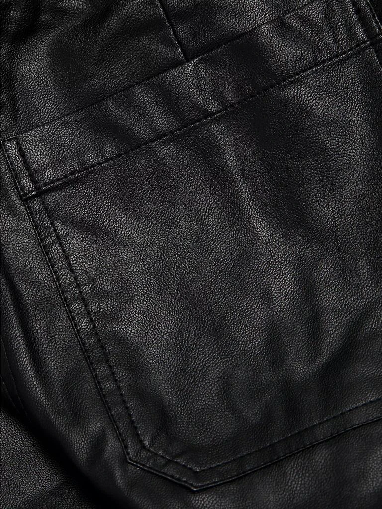 If Only Studio Faux Leather Wide-Leg Pants 7