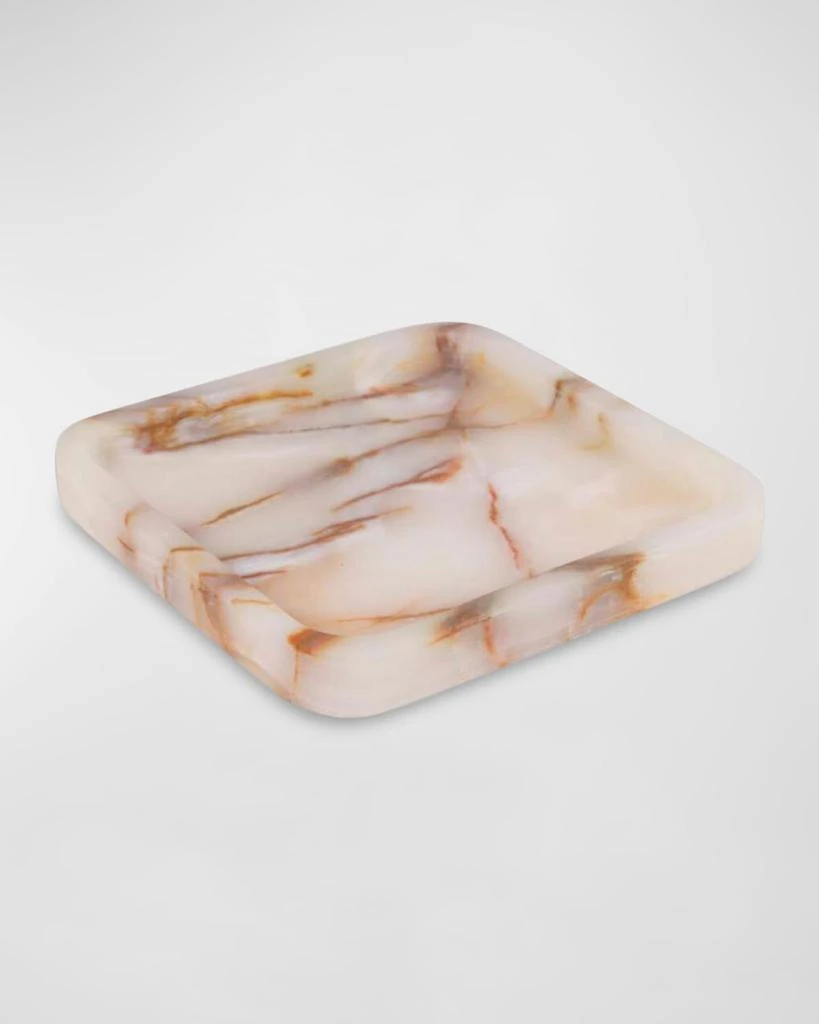 Bey-Berk Robbie Green Onyx Marble Catchall Tray 1