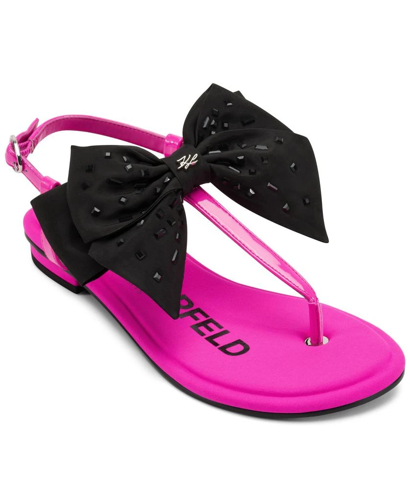 Karl Lagerfeld Paris CRISTI BOW FLAT THONG SANDAL 1