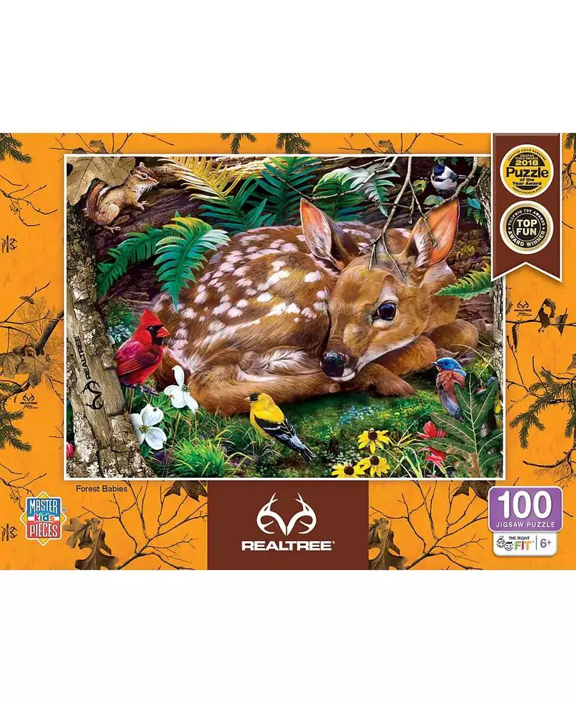 MasterPieces Puzzles MasterPieces Realtree - Forest Babies 100 Piece Jigsaw Puzzle