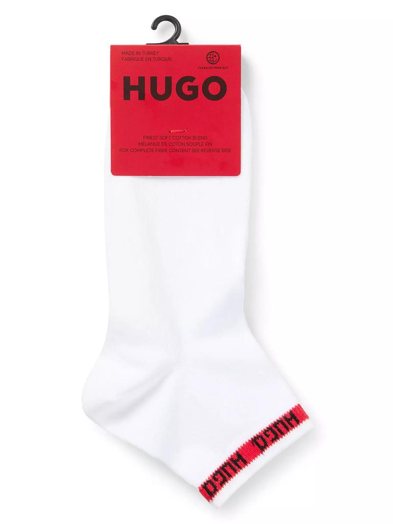 Hugo Boss Two-Pack of Short Length Socks with Logo Tape
