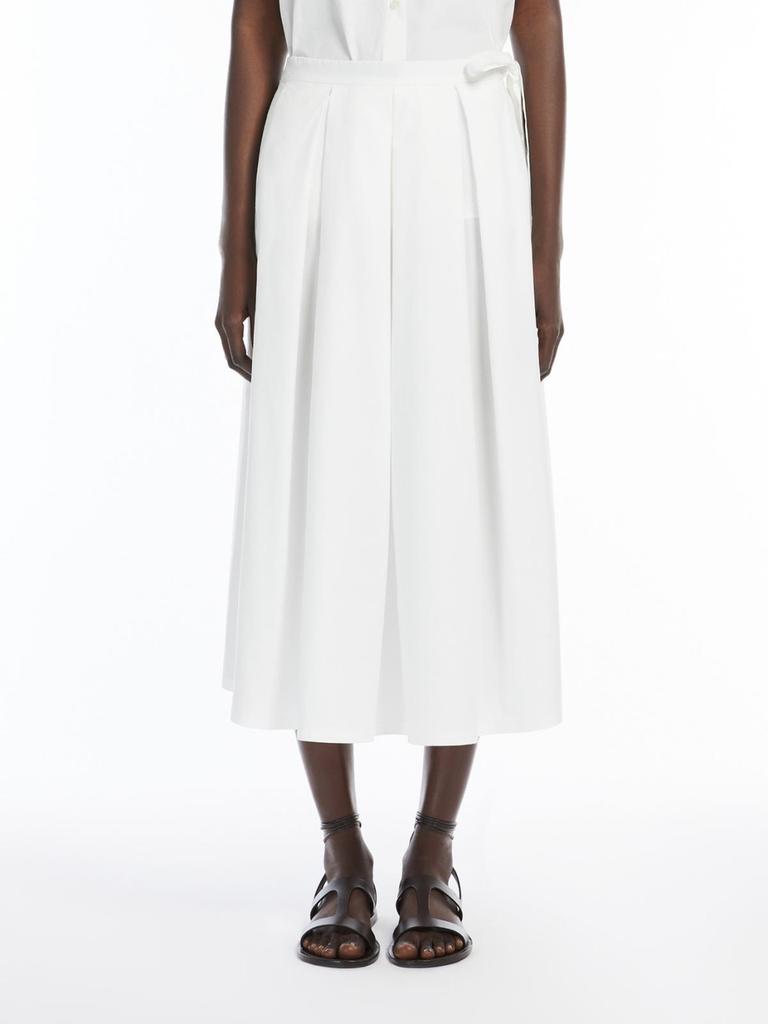 Weekend Max Mara Cotton-poplin skirt