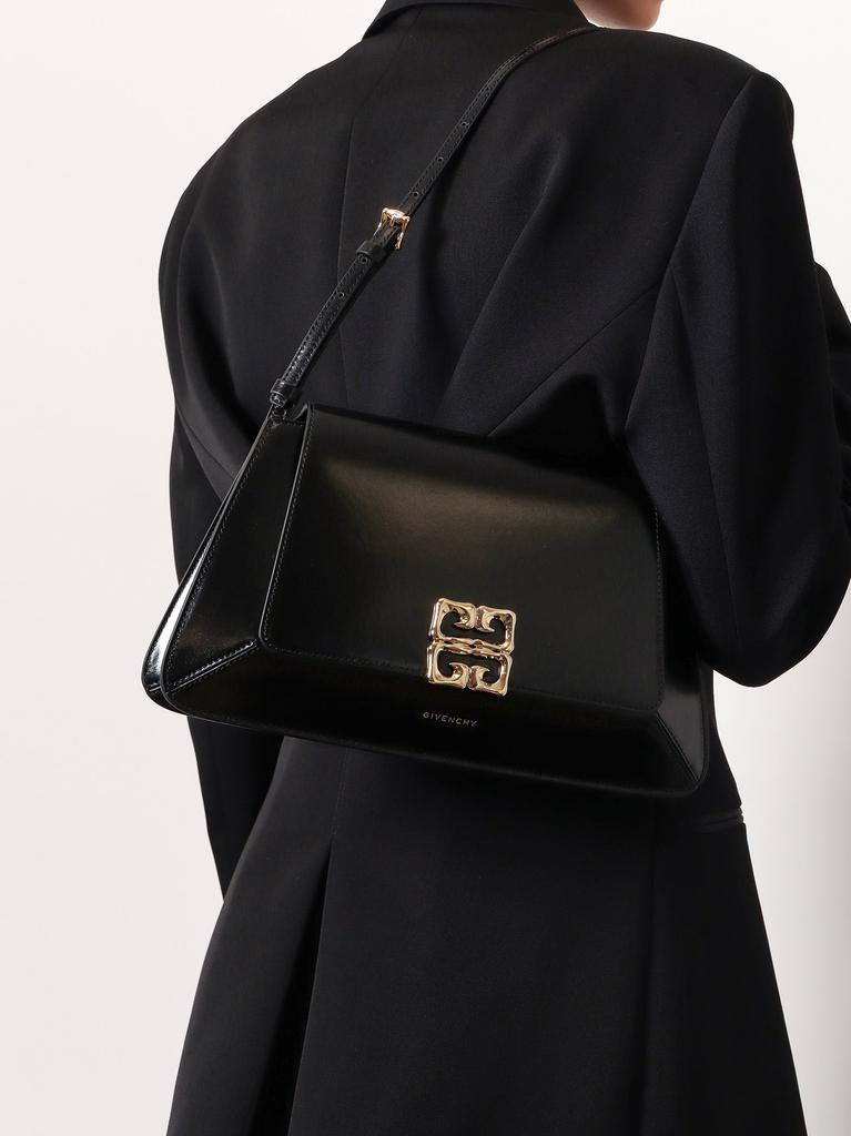 ショルダーバッグ・ポシェット GIVENCHY 4g leather shoulder bag with 4g liquid buckle Nero Givenchy 4g leather shoulder bag with 4g liquid buckle