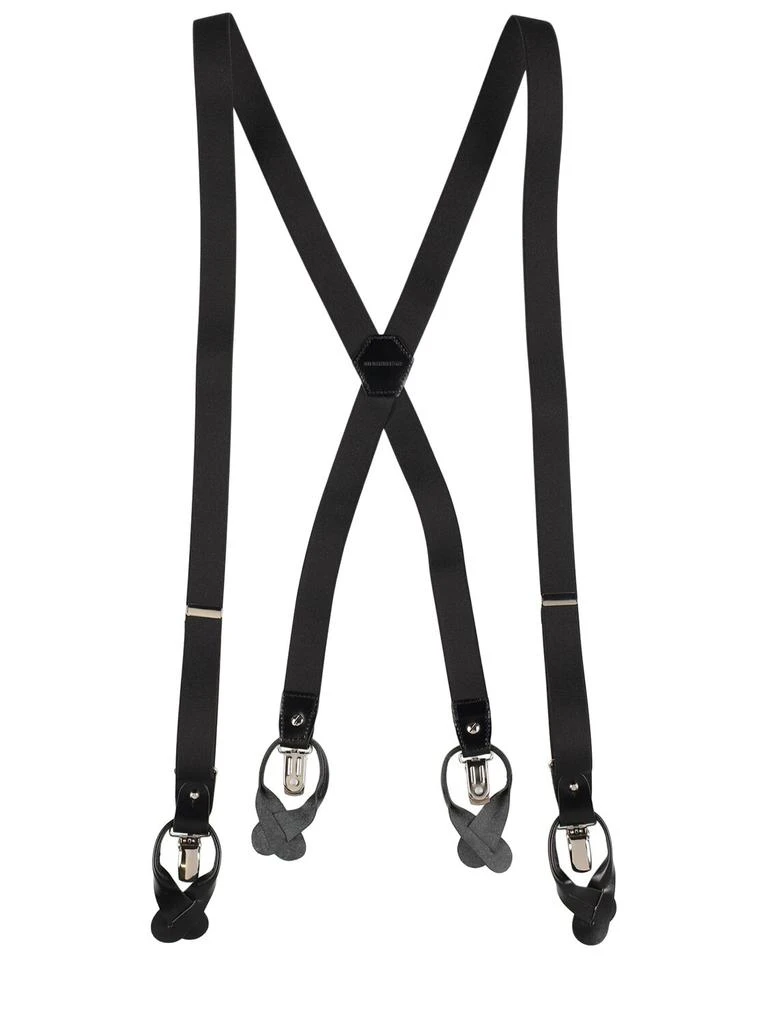 ANN DEMEULEMEESTER Rakel Leather & Elastic Suspenders 1