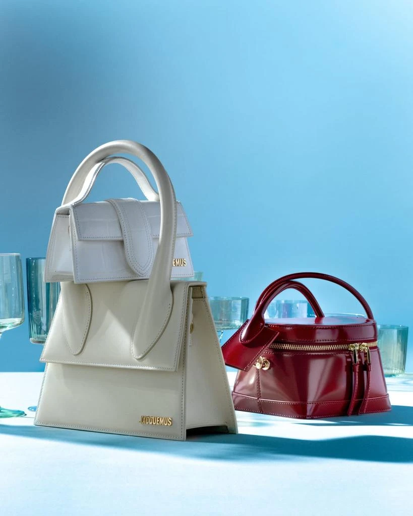 Jacquemus Le Vanito Patent Top-Handle Bag 2