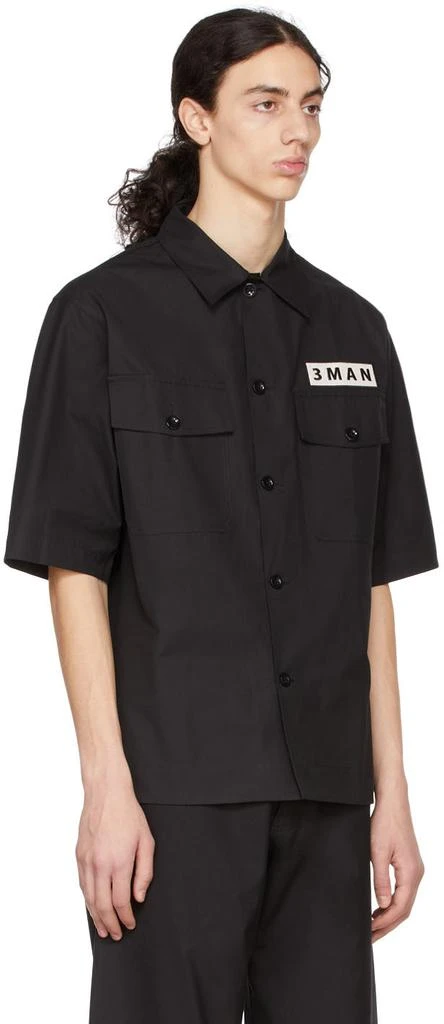 3MAN Black Cotton Shirt 2