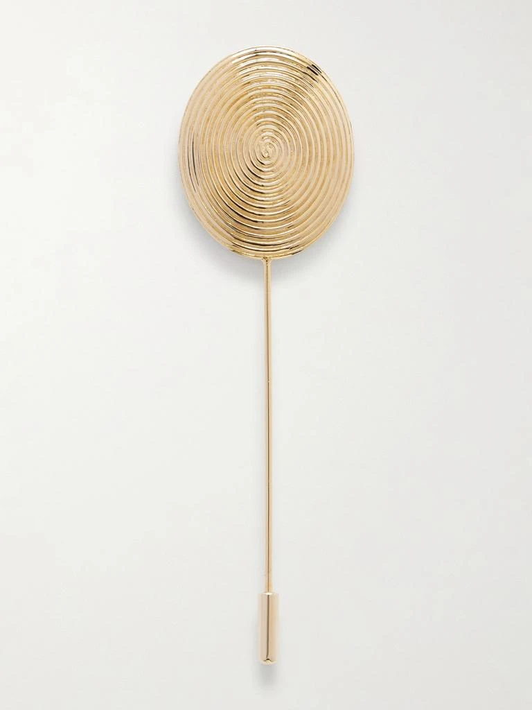 LIÉ STUDIO The Elo Gold-plated Brooch