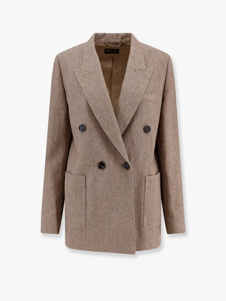 Loro Piana Genny linen blazer with silk lining 1