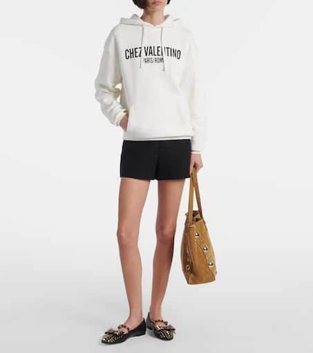 Valentino Printed cotton jersey hoodie 2