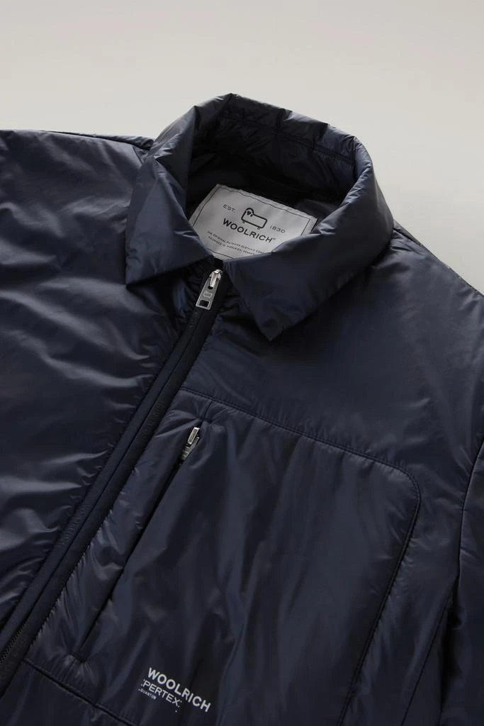 Woolrich Padded Overshirt in Recycled Pertex Quantum - Men - Blue 2