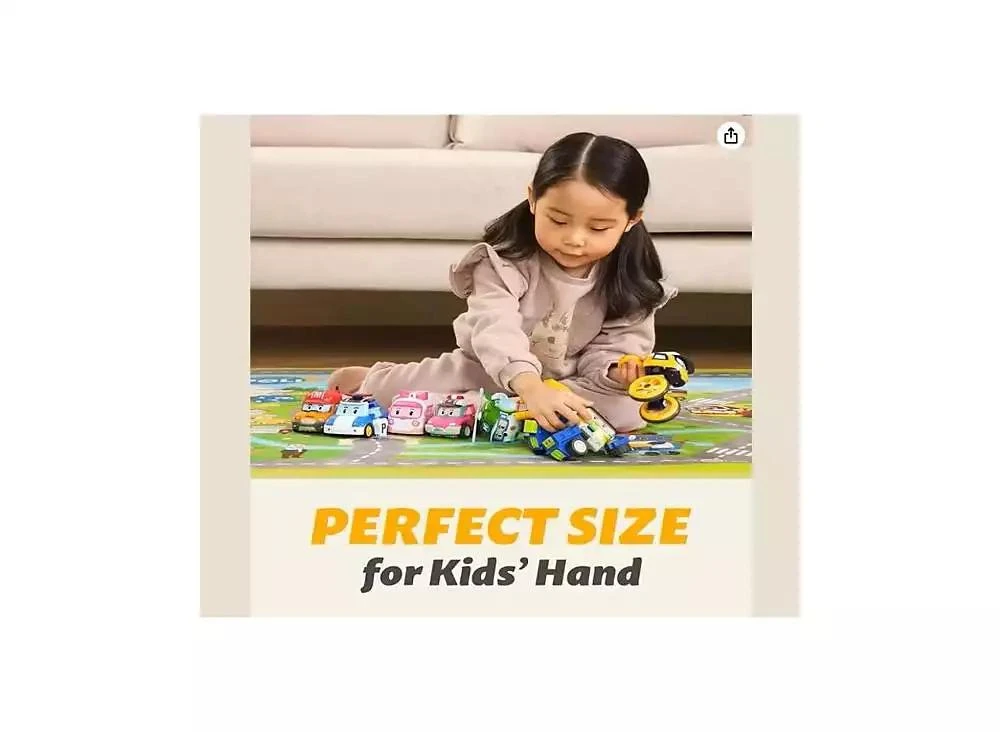 Robocar Poli 4" Transforming Robot - Bucky | Emergency Rescue Vehicle Action Figures | Kids Educational Pretend Play Toy 5