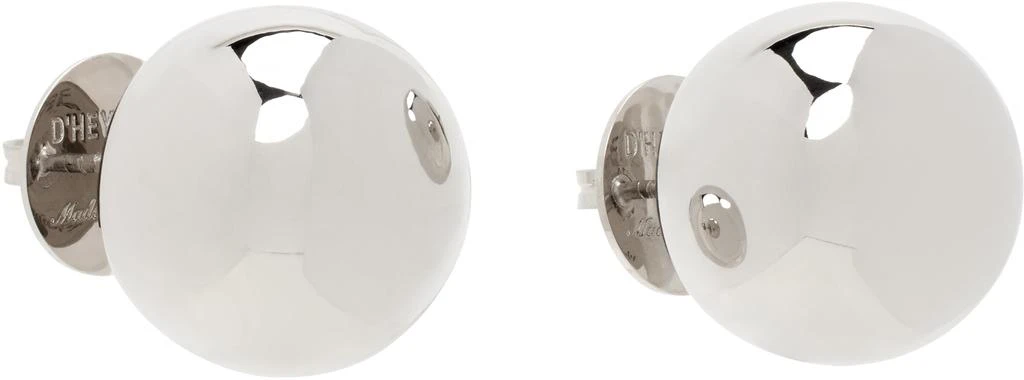 D'heygere Silver Ball Earrings 2