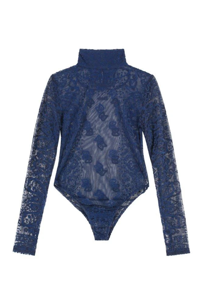 Rhude Rhude Bandana-Embroidered High Neck Bodysuit