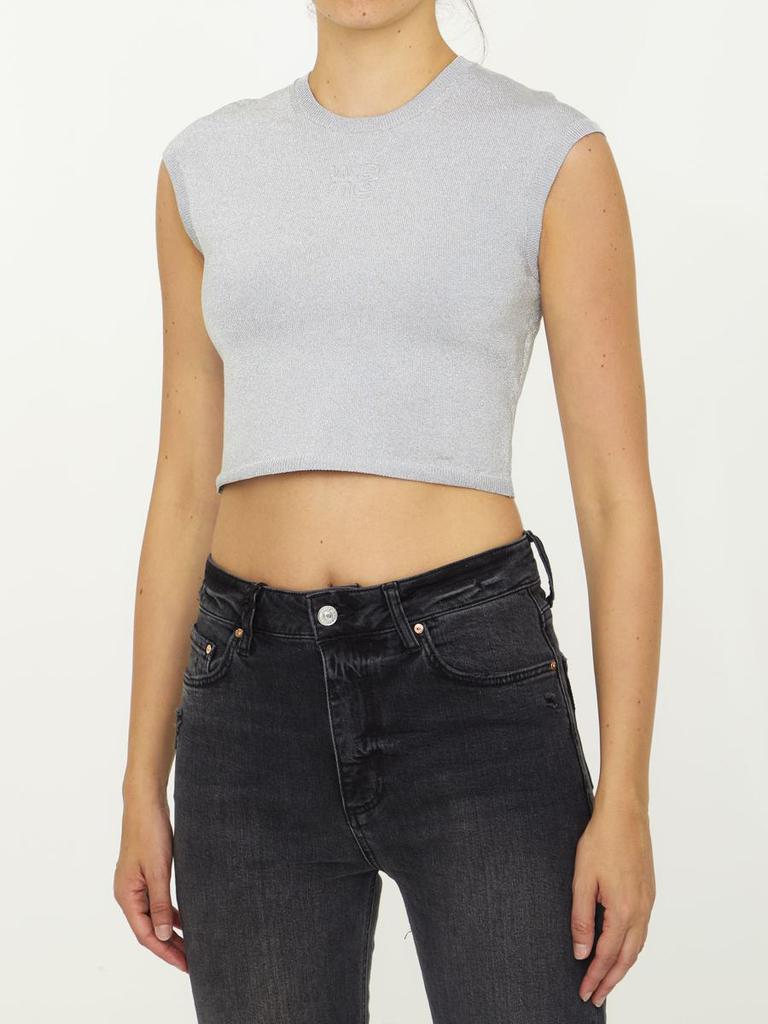 Alexander Wang Lurex Crop Top