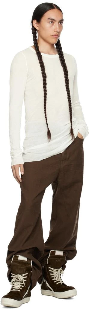 Rick Owens Brown Geobasket Sneakers 5