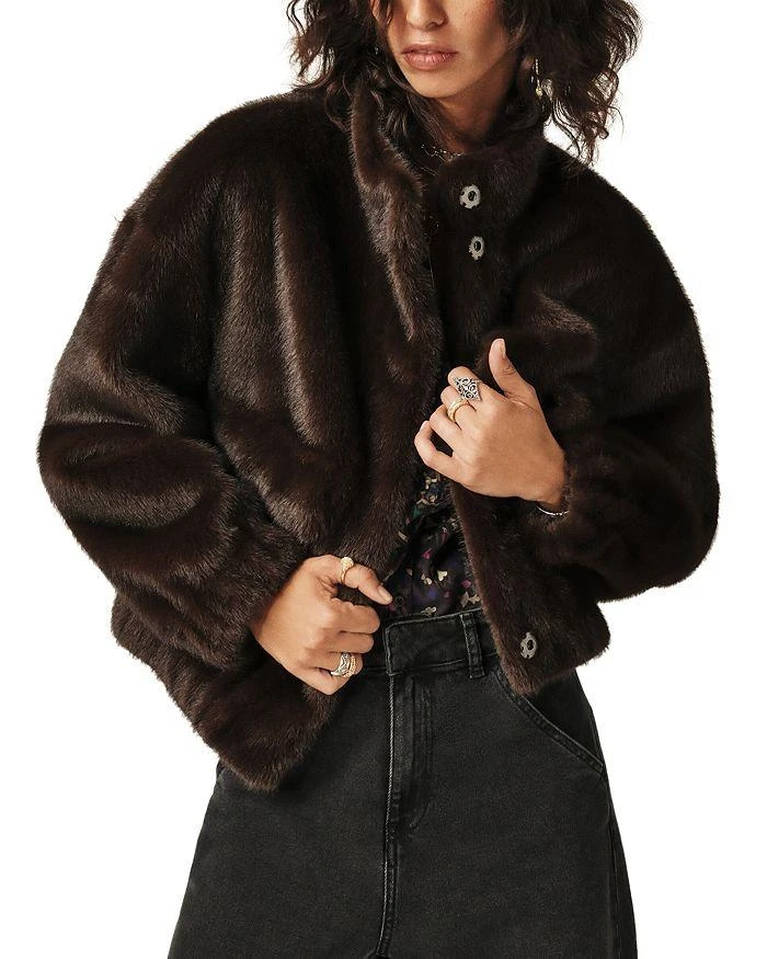 ba&sh Paros Faux Fur Coat 5