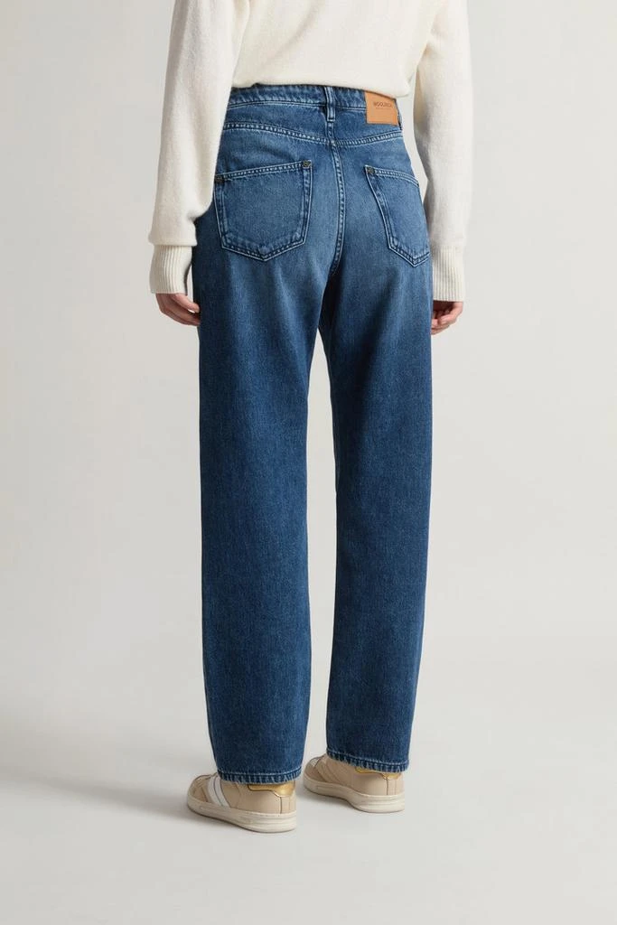 Woolrich Pants in Pure Cotton Denim - Women - Gray 2