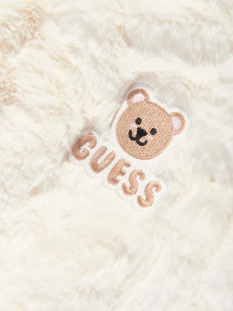 GUESS Guess Baby Faux Fur Snowsuit in Ivory 3