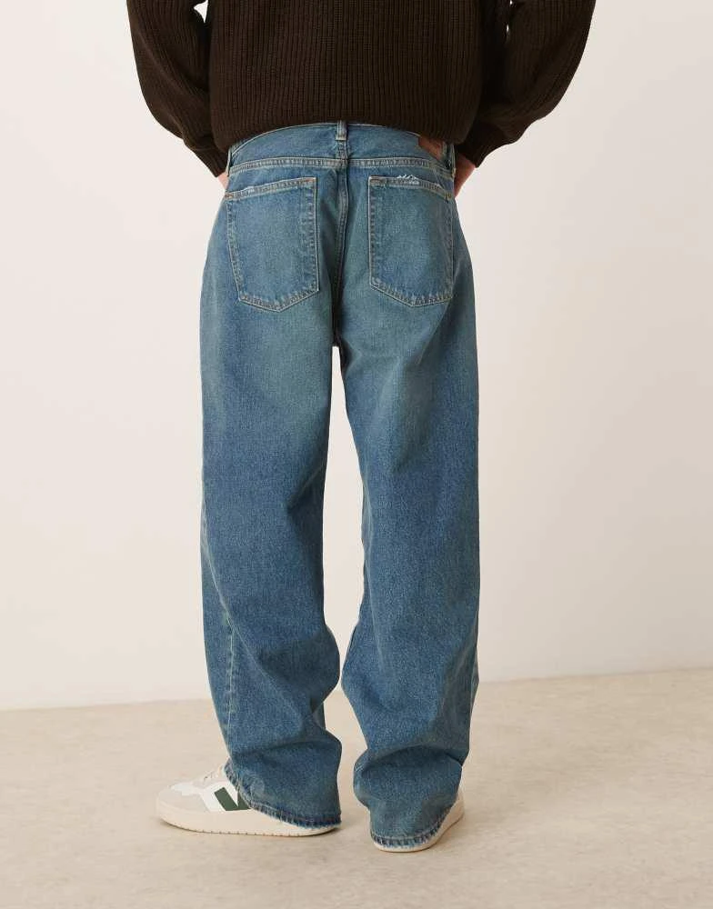 Abercrombie & Fitch Abercrombie & Fitch baggy jeans in washed blue 3