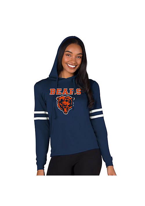 Concepts Sport Sport Nfl Marathon Ladies Chicago Bears Knit L S Hoodie