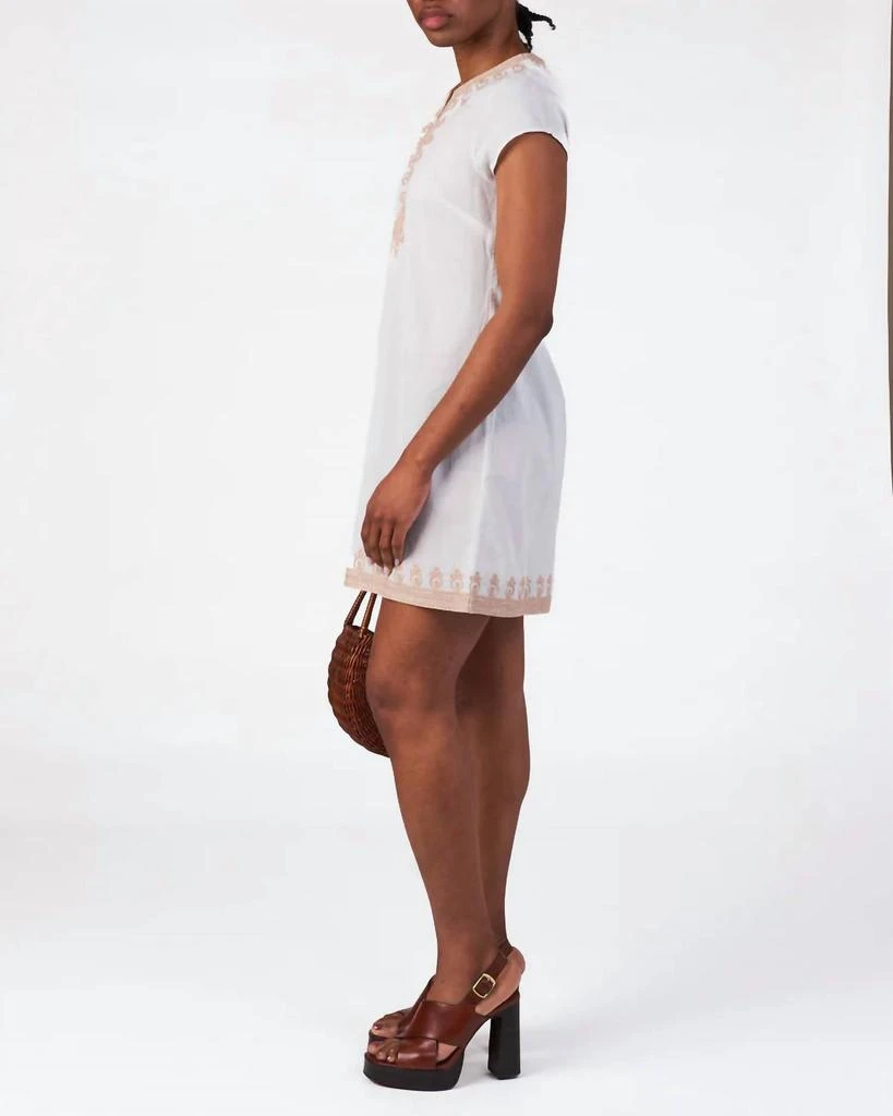 calypso st barth linen shirt dress CALYPSO ST BARTH~Linen Sundress~Maxi Dress~Blue &White~Size M~Beach~Cruise~NWOT