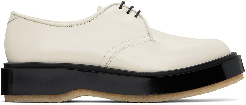 Adieu Paris White Type 54C Derbys