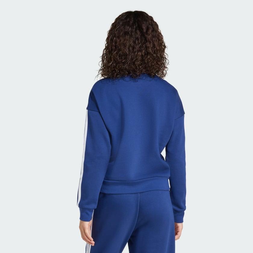 Adidas Women's  Essentials 3-Stripes Fleece Sweatshirt