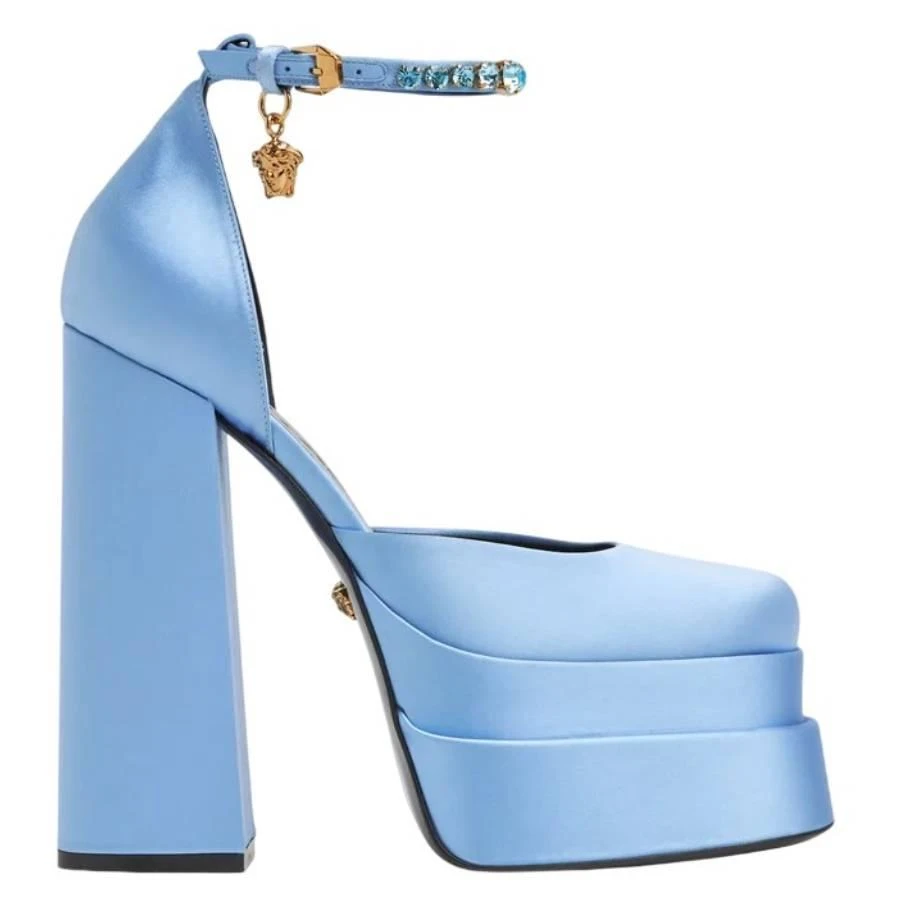 Versace Medusa Aevitas Satin Platform Pumps 1
