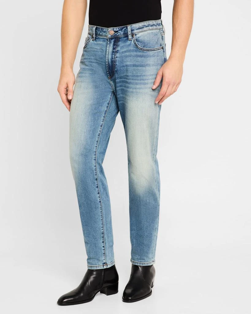 MONFRÈRE Men's Brando Faded Slim-Straight Jeans 4