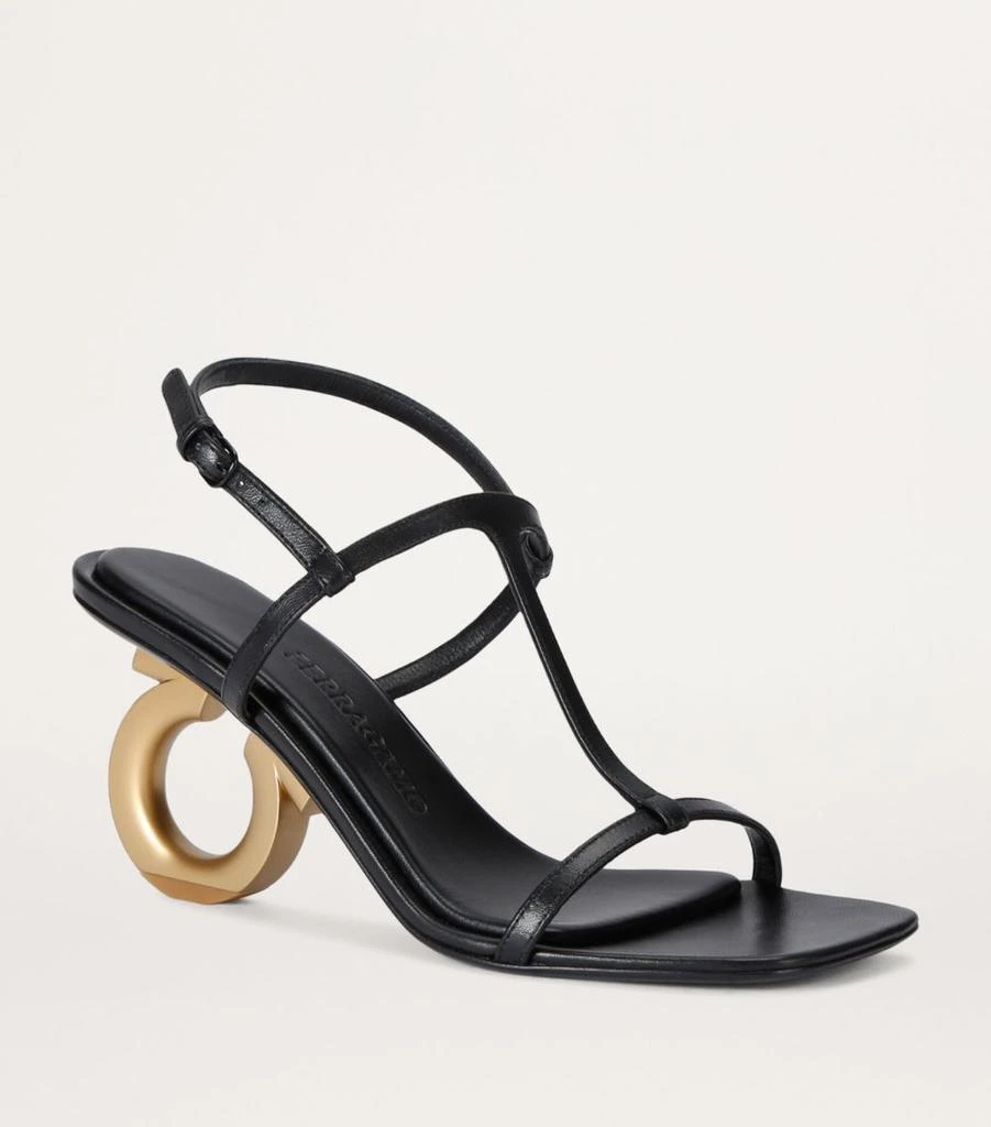 Salvatore Ferragamo Leather Elina Heeled Sandals 70 3