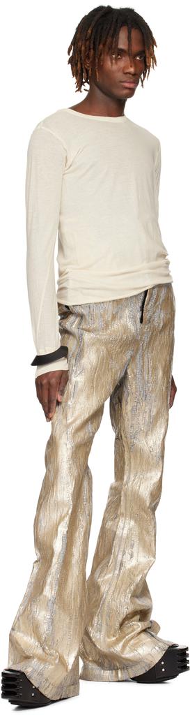 【Rick Owens】Hollywood Sneaks In Gold Megacrust Denim Rick Owens Drkshdw - Hollywood Sneaks In Gold Megacrust