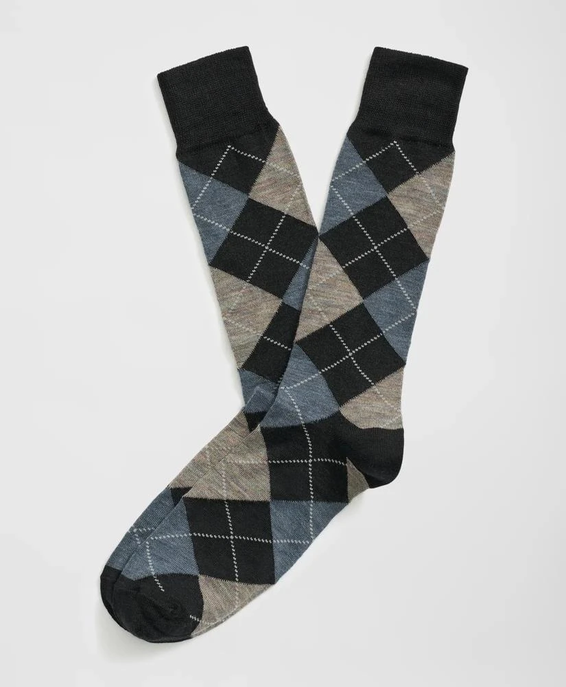 Brooks Brothers Wool Blend Argyle Socks 1
