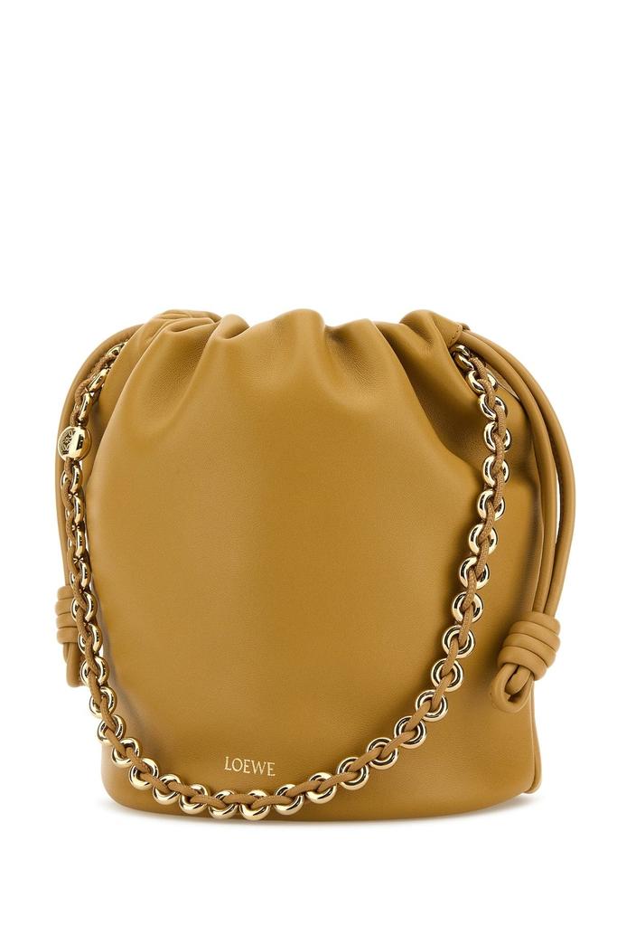 Loewe Beige nappa leather Flamenco bucket bag