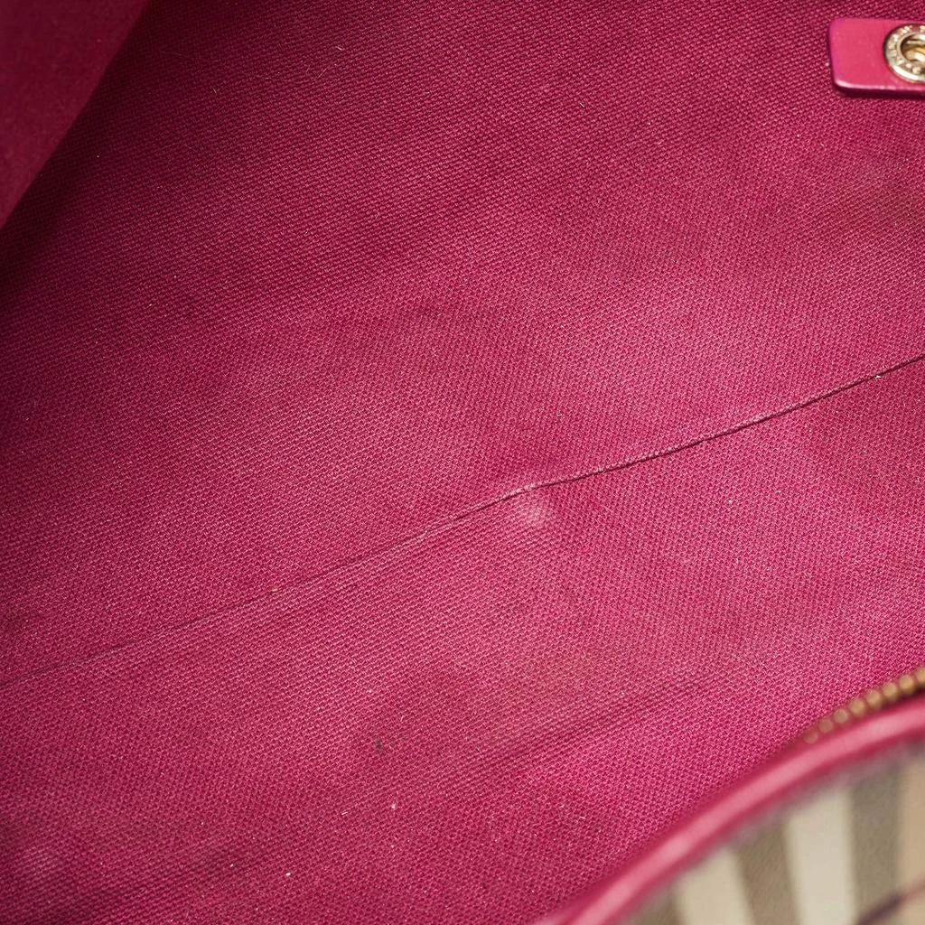 Burberry Burberry Pink/Beige Haymarket Check Coated Canvas and Leather Small Canterbury Tote 19