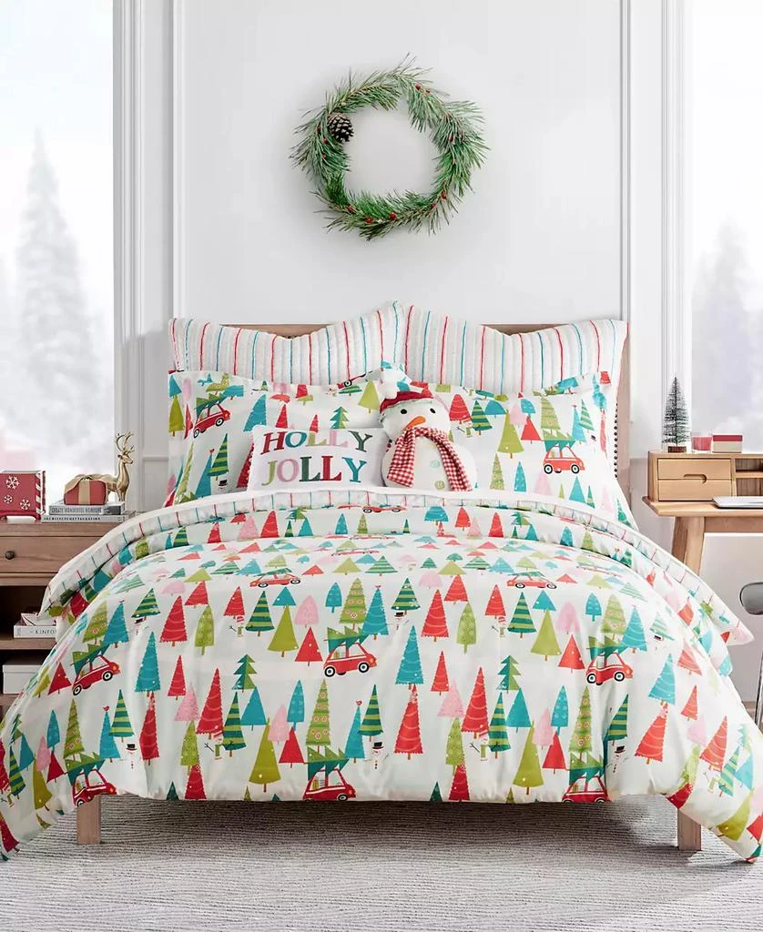 Levtex Merry Bright Holly Jolly Reversible 3-Pc. Comforter Set 1