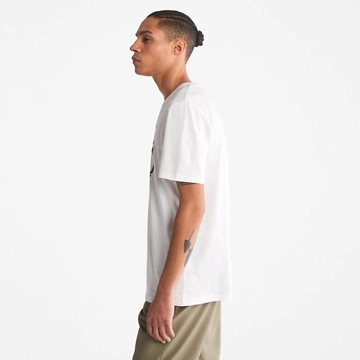 Timberland Camo-Logo T-Shirt for Men in White 4