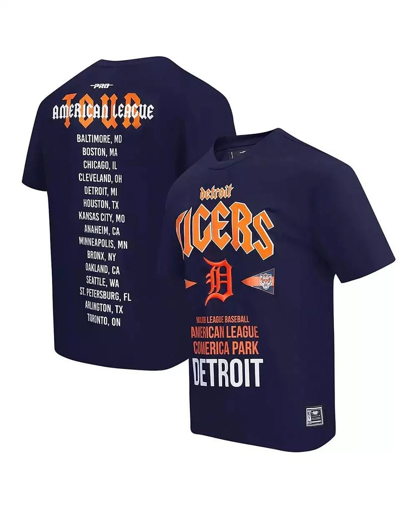 Pro Standard Men's Navy Detroit Tigers Oversized City Tour T-Shirt 1