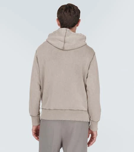 AMI Logo cotton jersey hoodie 4